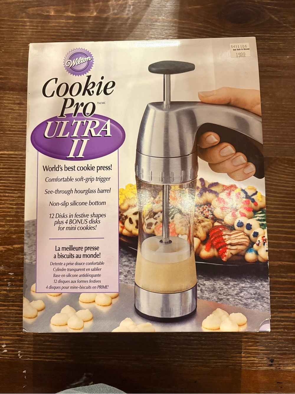 Bed Bath & Beyond Silver and Black Cookie Press - Cookie Pro Ultra II